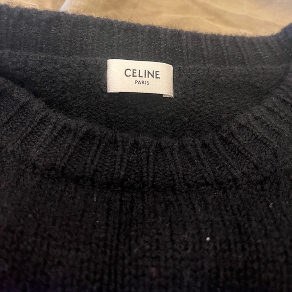 Celine Oversized Black/Red Sweater - Picture 3 of 3